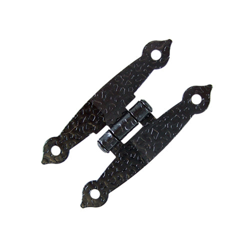 Small Country Embossed Hinge - Black JH002BL