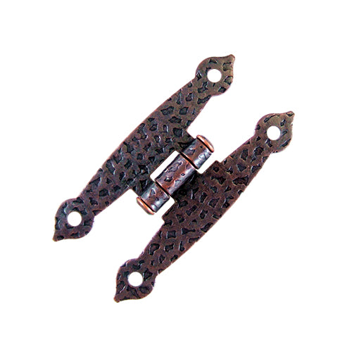 Small Country Embossed Hinge - Red Bronze JH002BR