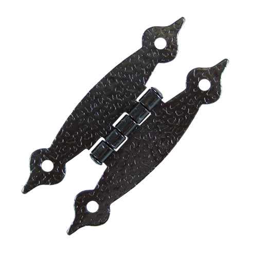 Large Country Embossed Hinge - Black JH003BL