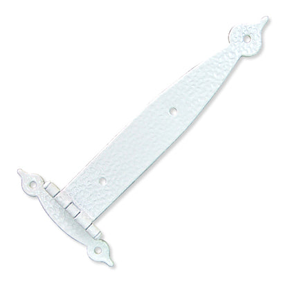 Long Embossed Country Hinge - Victorian White JY003WH