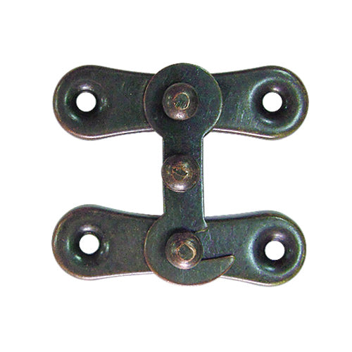 Ball bead front hook box buckle - red bronze YA020BR