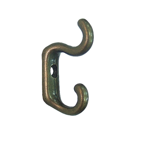 Country Style Small Hook with Two Ears - Green Bronze YD340BK